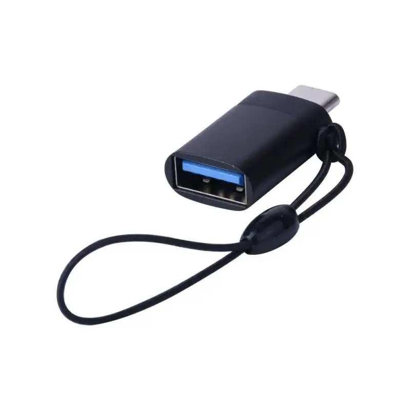 Черный Type-C до USB3.0 адаптер Android кабель для передачи данных мобильный телефон OTG для MacBook/huawei/Xiaomi/samsung/U диск/клавиатура/мышь SD - Цвет: Черный