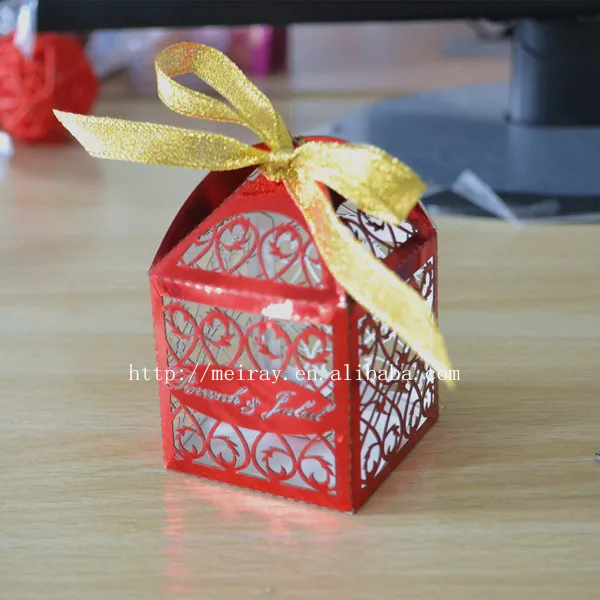 Креативная Золотая Серебряная лента лазерной резки свадебные подарки