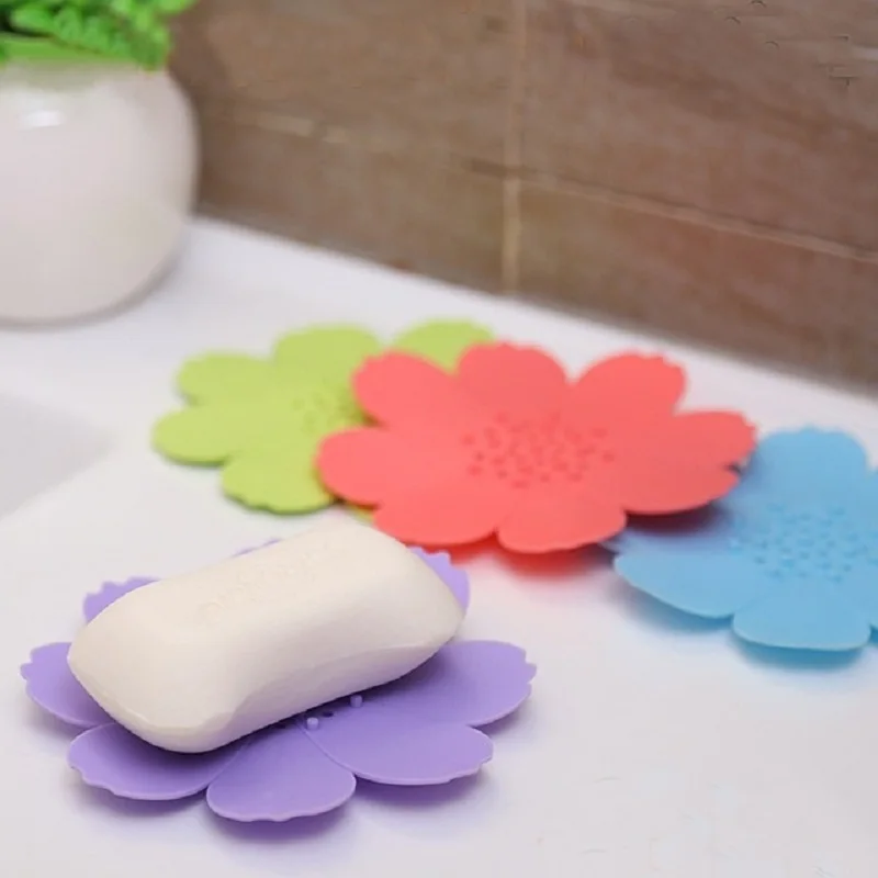 1 шт. силиконовый держатель для мыла в форме цветка | Дом и сад