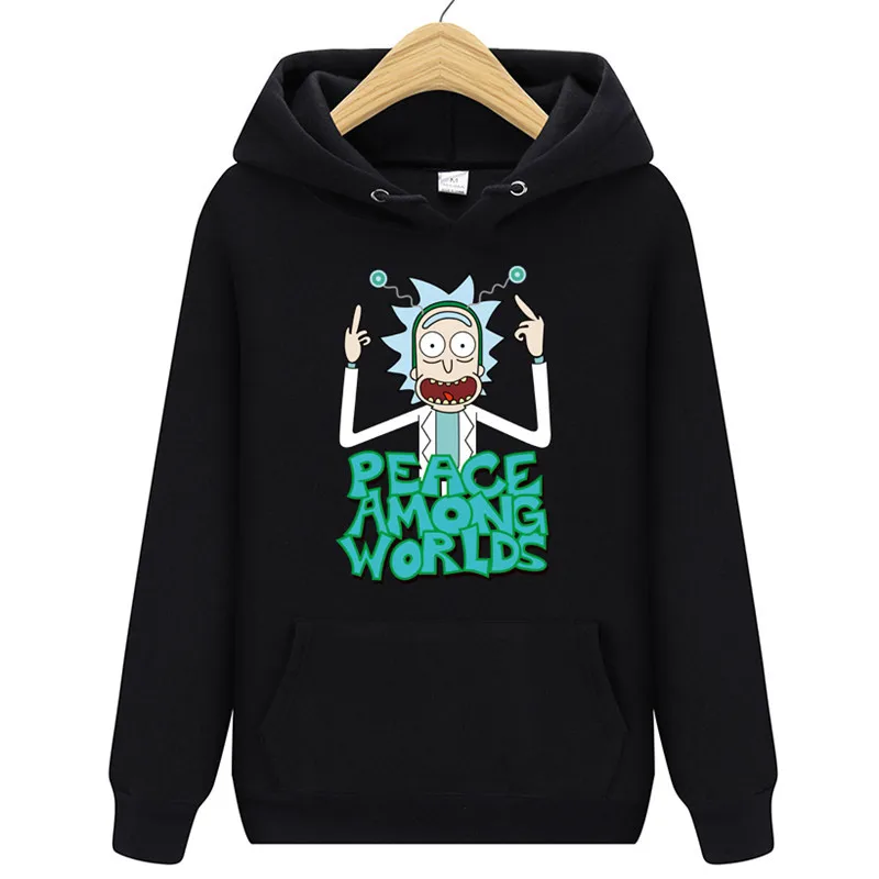 Рик Morty аниме печати Для мужчин толстовки 2018 Новый Повседневное Толстовка и Морти