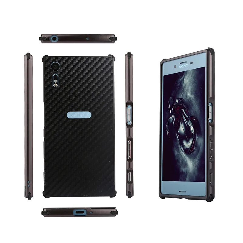 Для sony XZ F8331 F8332 противоударный чехол с алюминиевой металлической рамкой и