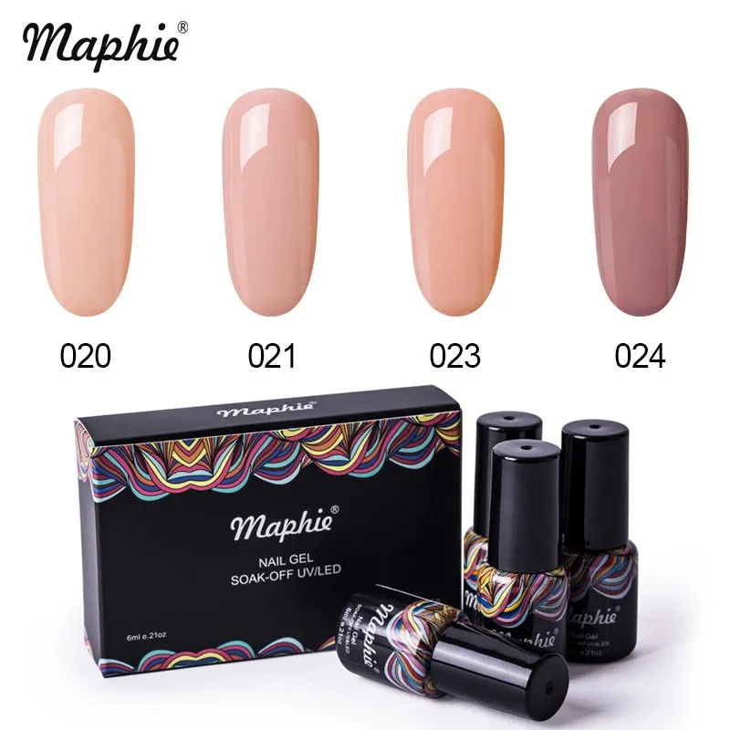 17 Maphie 4 шт./лот гель для ногтей с блестками лак Полупостоянный лак для ногтей набор розового цвета серия Led гель для ногтей наборы лаков с коробкой - Цвет: 17