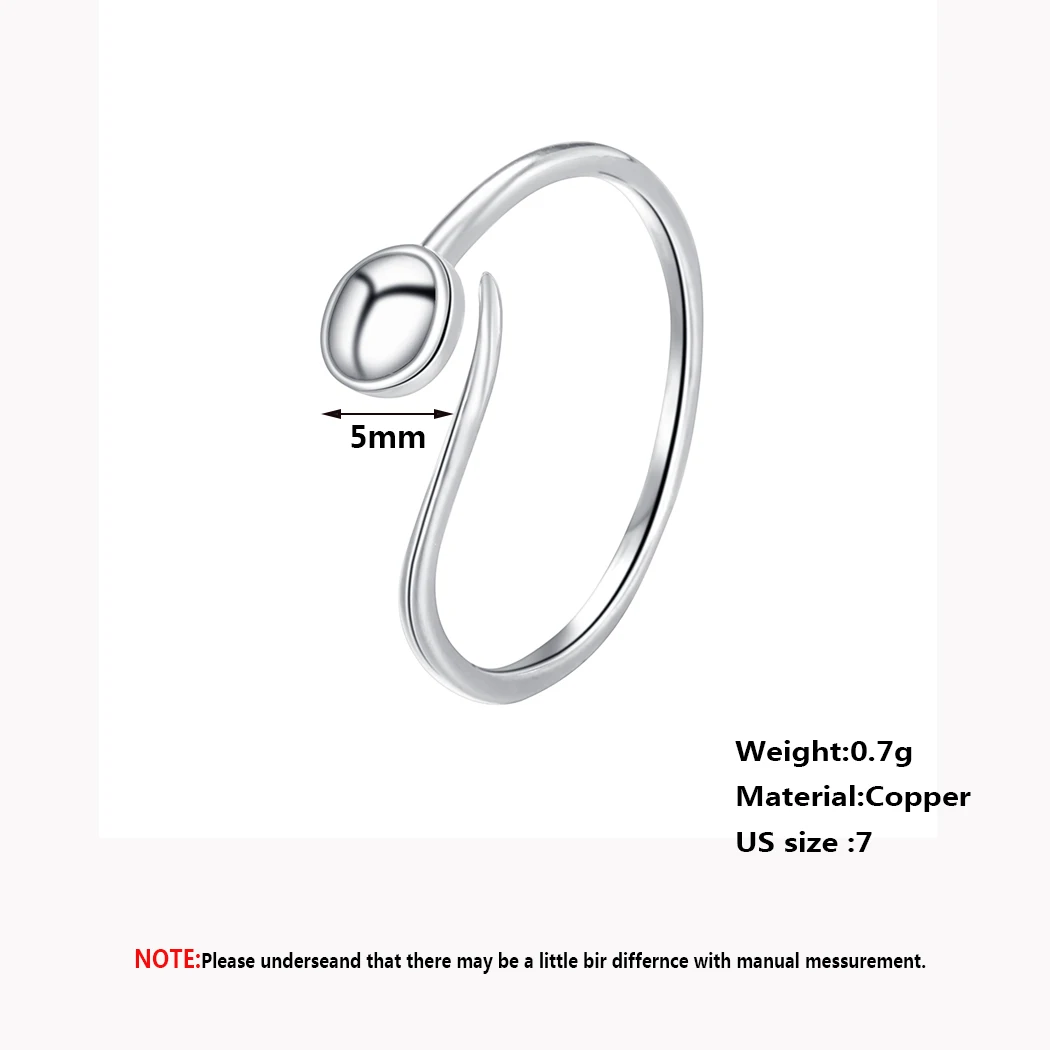 QIMING модные костяшки Простые Кольца для женщин Регулируемый Миди палец кольцо