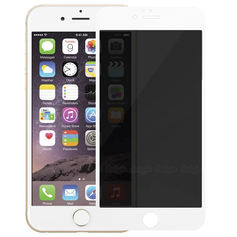 Закаленное стекло EXUNTON с защитой от шпиона для Apple iPhone 7, 6, 6 S, защита экрана из закаленного стекла для iPhone X, 8 Plus