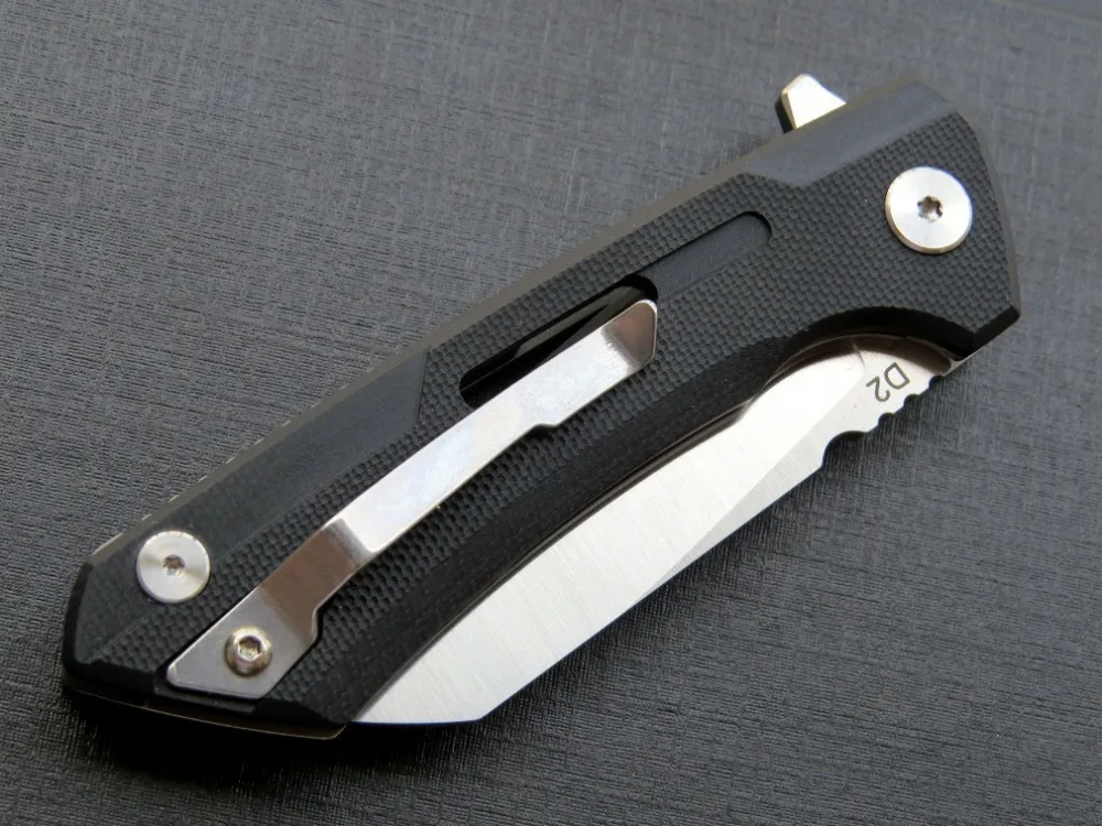 Новый карманный D2 шариковый подшипник + G10 ручка Походный охотничий Открытый нож