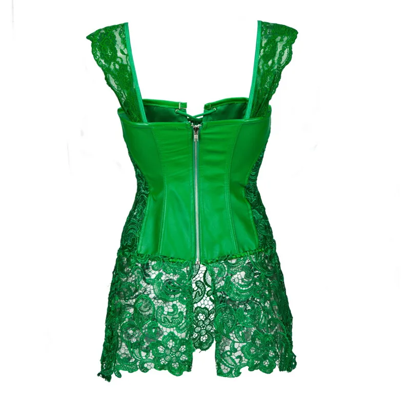 Женский кожаный корсет на молнии размеры до 6XL|leather waist cincher|lingerie corsetcorset plus |
