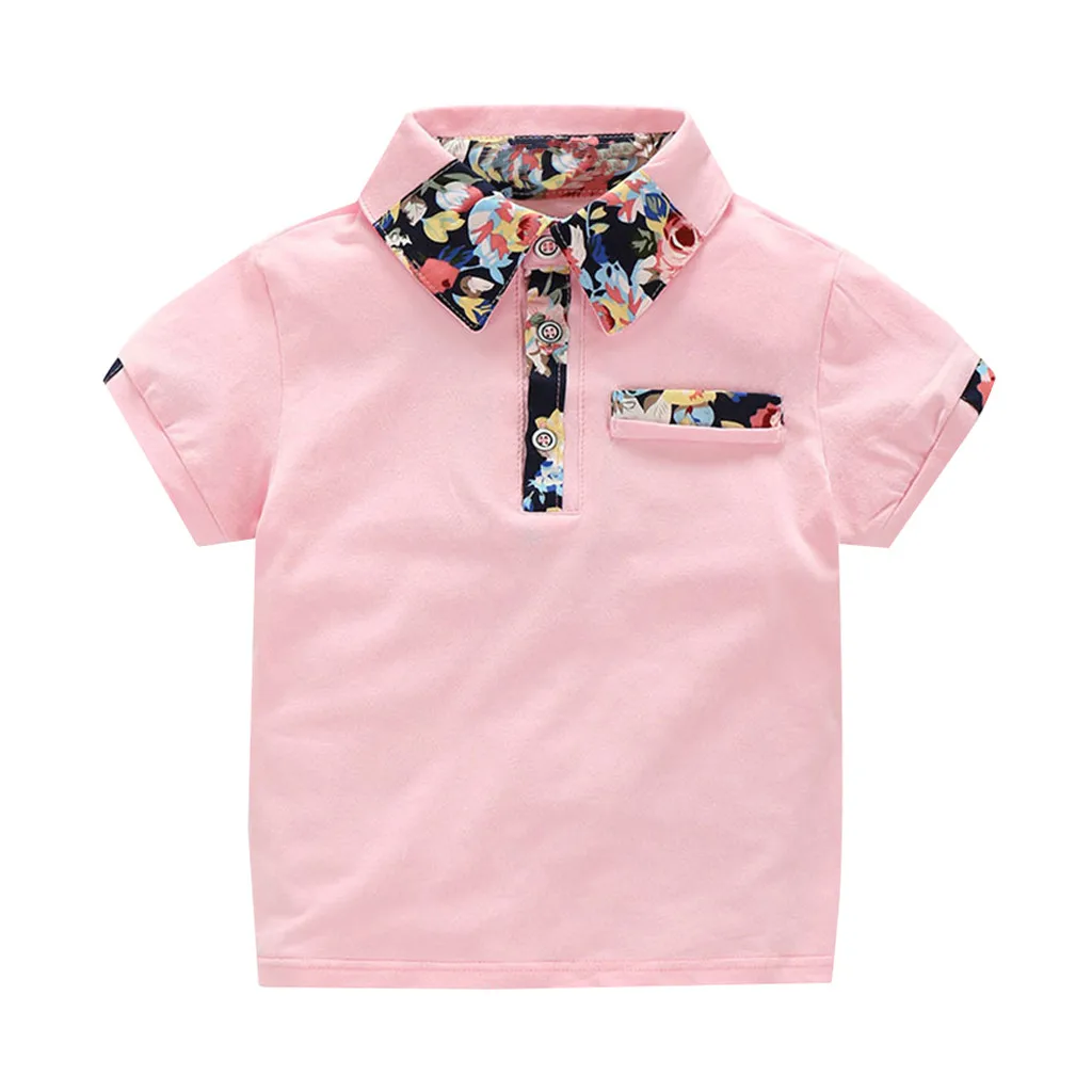 Хлопковый летний костюм для мальчиков Однотонная футболка маленьких топы + шорты