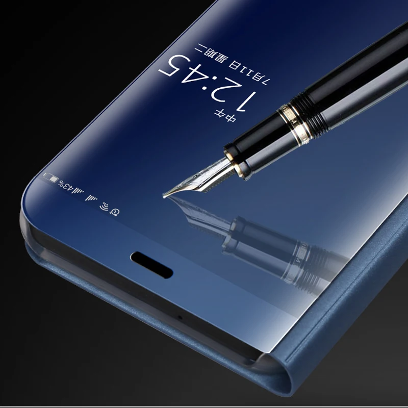Умный чехол HATOSTEPED зеркальный Прозрачный для samsung Galaxy S9 телефона | Электроника