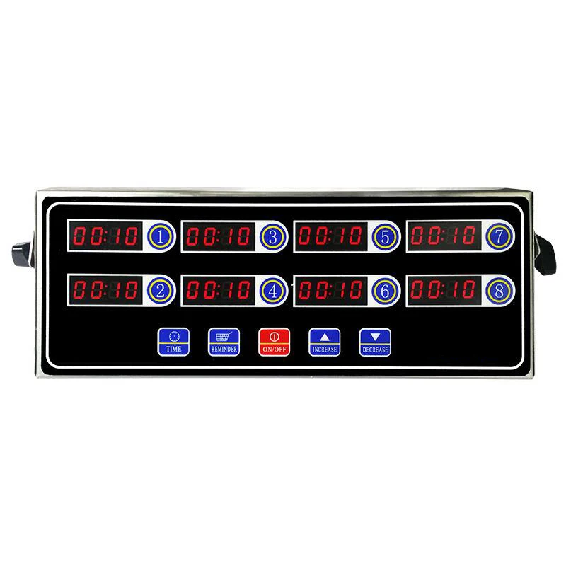 Гамбургер кухня восемь calculagraph 8 каналов таймер напоминание секундомер коммерческий громкий звук Кухня Мульти каналы таймер