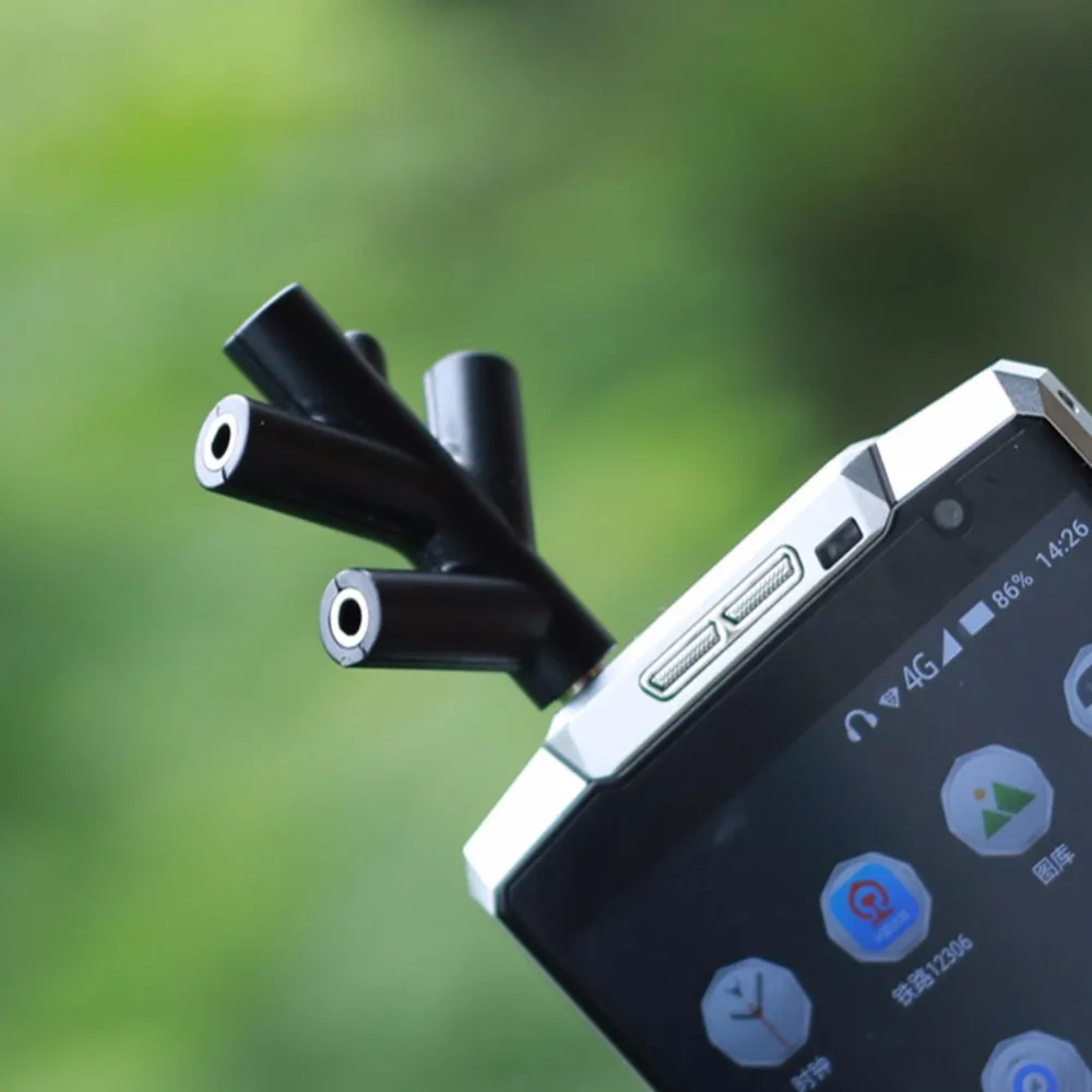 Дерево Форма 3 5 мм наушники кабель адаптер iphone аудио Y сплиттер 1 Мужской до 2 4 со