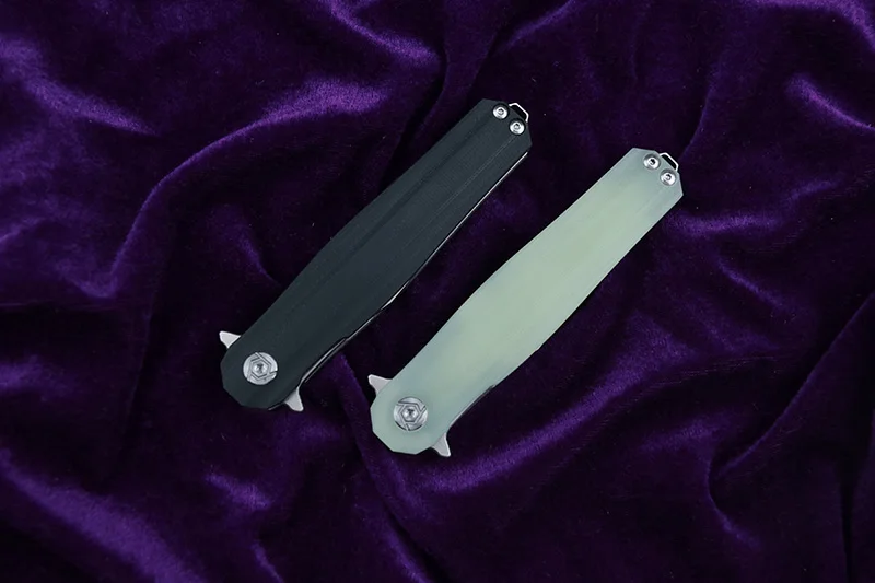 

CH CH3505-G10 Flipper folding knife D2 blade ball bearing G0 + steel handle camping hunting pocket knife EDC tools