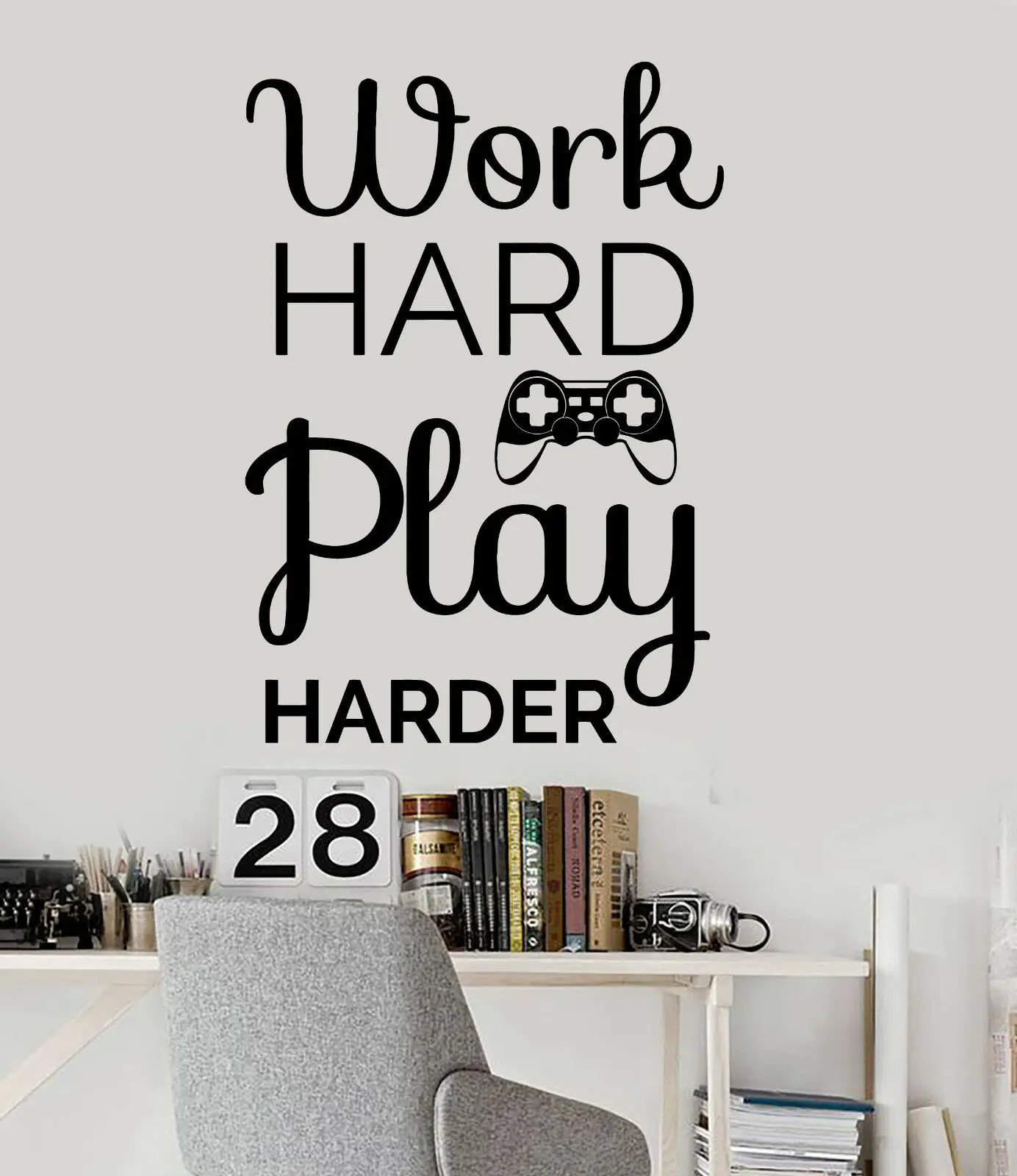 Decoration Wall Mural Vinyl Art Gaming Quote Video Game Play Room Stickers for Living RoomLX252 | Дом и сад