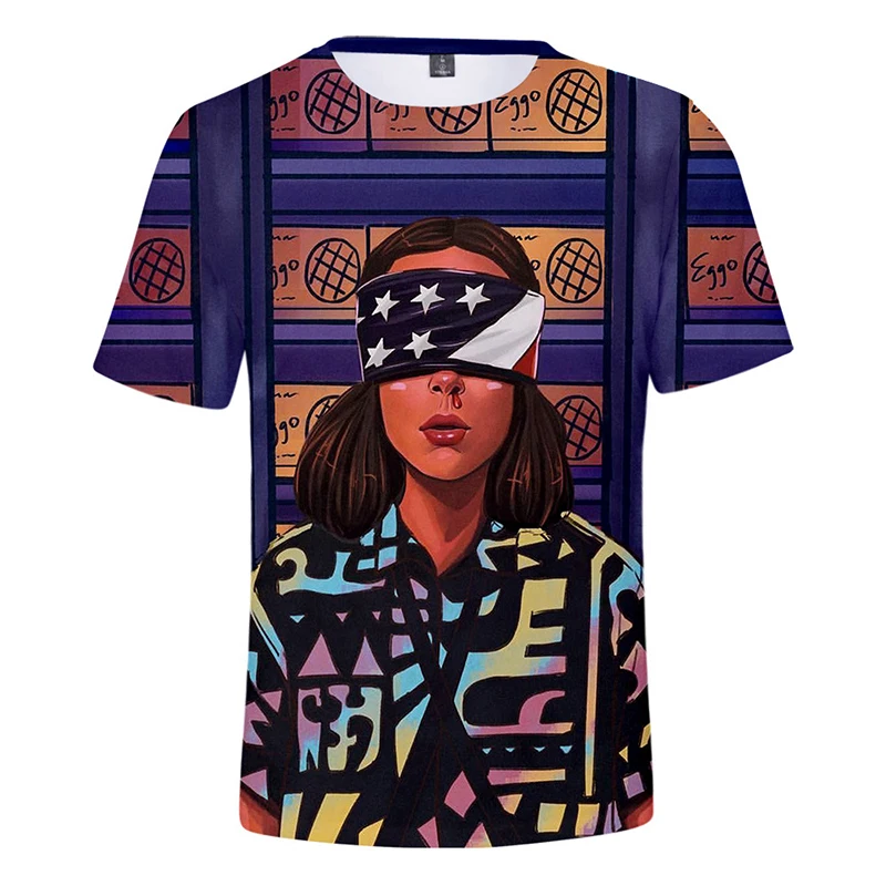 Уличная цифровая Повседневная футболка с коротким рукавом 3D изображением
