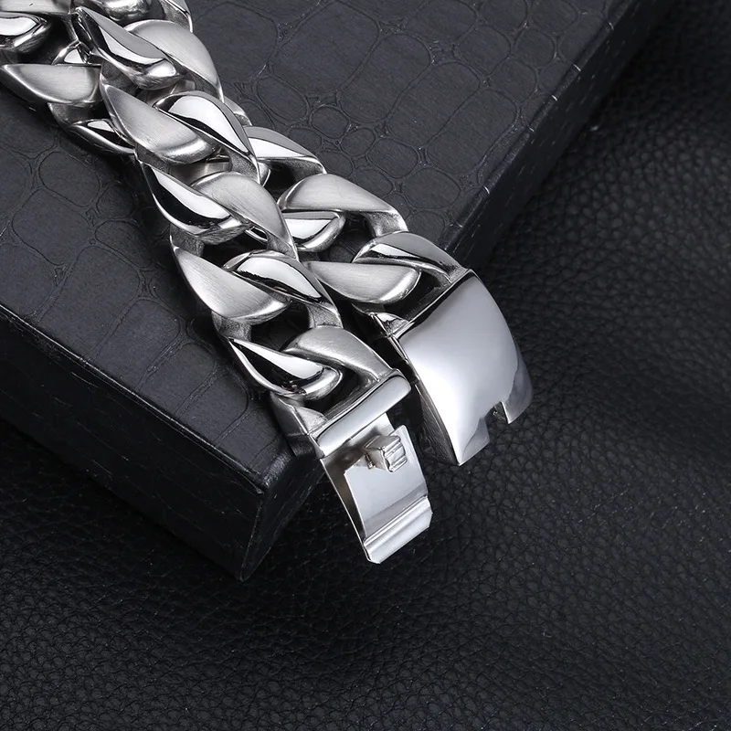 Мужское ожерелье серебряного цвета мужское из нержавеющей стали 316L модное