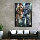 Модульная Картина на холсте для домашнего декора, 1 шт., привлекательный трассировщик, картина из игры Overwatch, постер на стену для дома, Картина на холсте, оптовая продажа