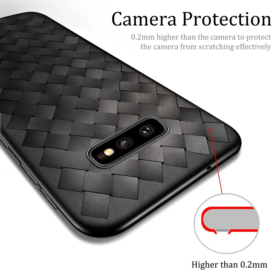 Силиконовый чехол для samsung Galaxy S10E G970 SM-G970F роскошный ткачество телефона 5 84 дюймов