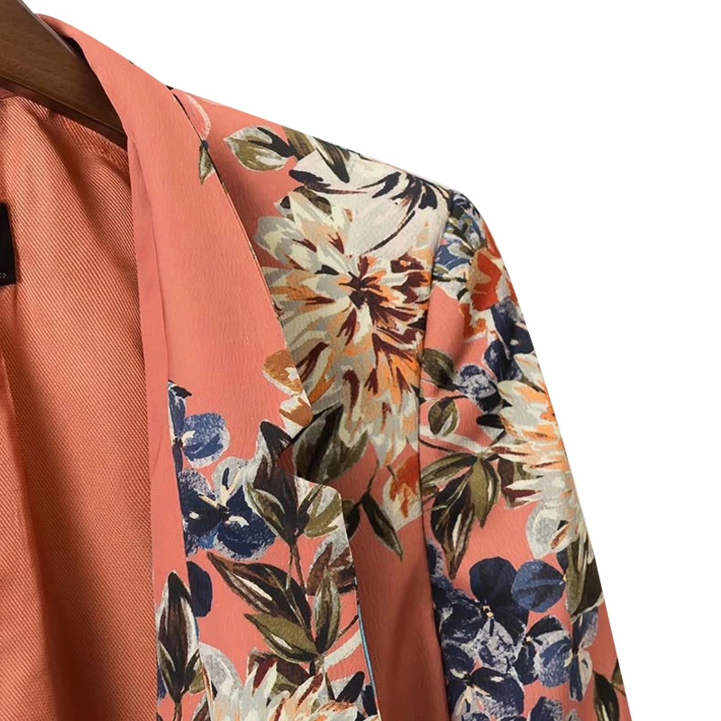 Женские блейзеры Vodiu женские и куртки с принтом топы длинным рукавом верхняя