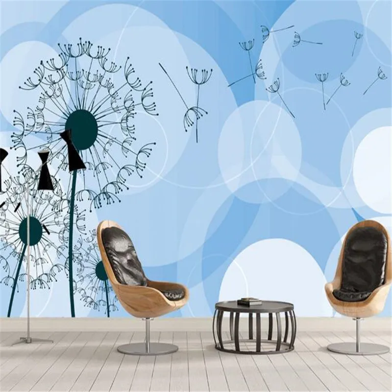 

Dandelion Flowers Wallpapers Modern 3D Murals Wallpaper for Living Room Bedrooms Walls Papers Home Decor for Walls 3D Painted