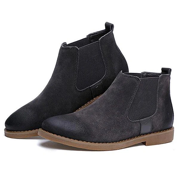 Gary Boots YIGER/Новинка; мужские Ботильоны; ботинки «Челси» из натуральной кожи; прошитая Мужская обувь; повседневные мужские ботинки; Цвет черный, коричневый, серый; 0097 - Цвет: Gary Boots