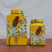 Tao Caicai расписной пастельный Фарфор керамический горшок Европейский чай Желтый цветок украшения домашнего интерьера фарфоровая банка