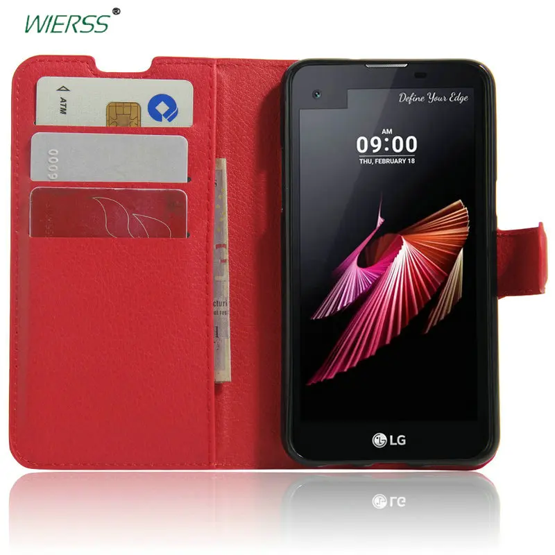 Luxuy Flip Leather Case cover For LG X screen view K500DS K500N 4.93&quot Back Cover Housing Wallet case shell+Card+Stand | Мобильные