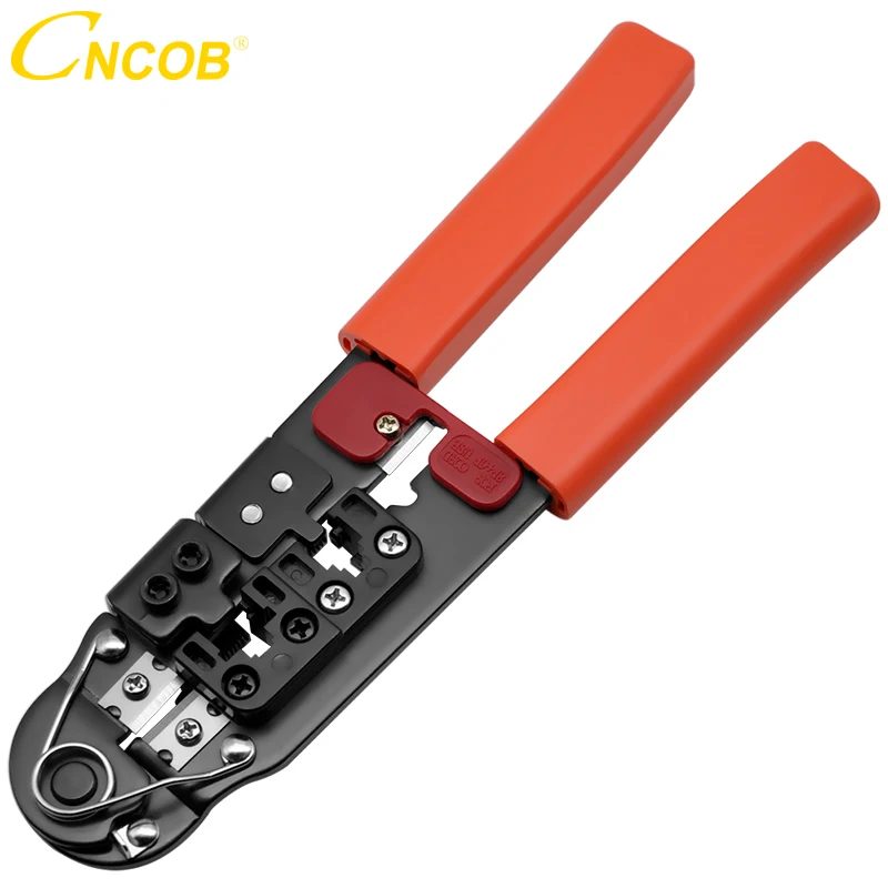 CNCOB  Cable Crimper,TELEPHONE PLUG CRIMPING TOOL,2 in Modular Crimping Tool , 8P8C/RJ-45,6P6C/RJ12, 6P4C/RJ-11,6P2C