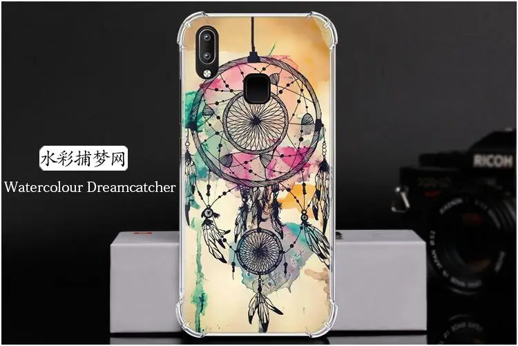 Противоударный чехол для телефона Vivo Y91/Y95/U1/Y91i модный дизайн с подушкой безопасности цветной окрашенный задний Чехол для телефона