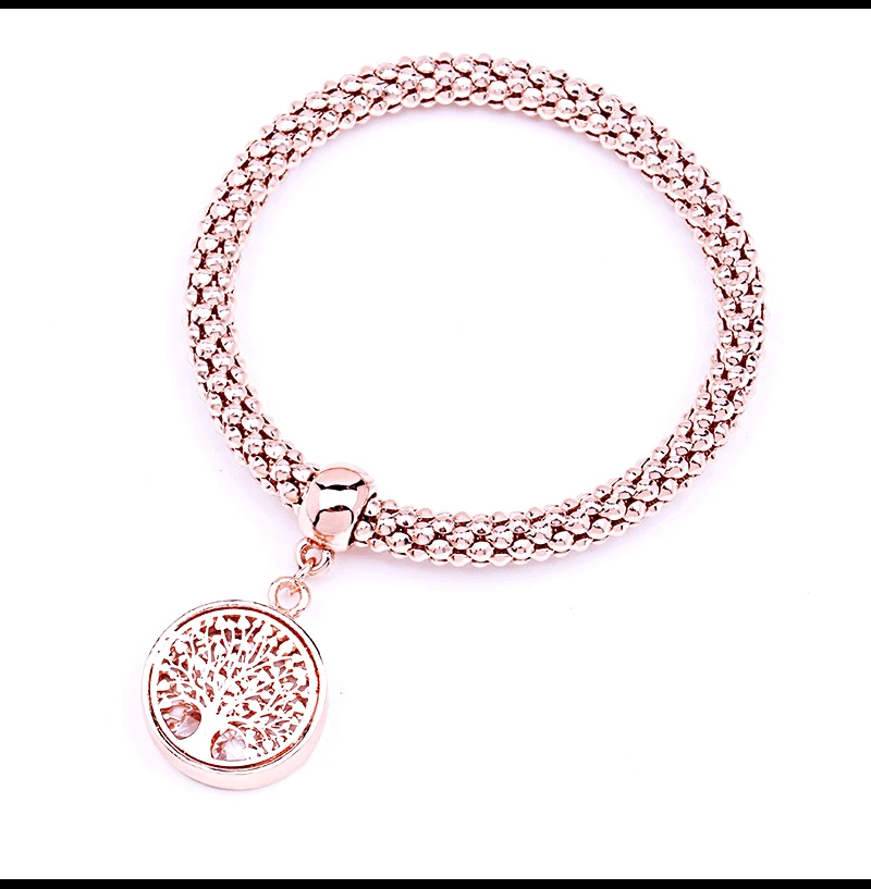 

5sets=15Pcs Tree of Life Bracelet Popcorn Owl Heart Anchor Musical Note Charm Bracelets For Women Pulseria Feminina Boy & Girl