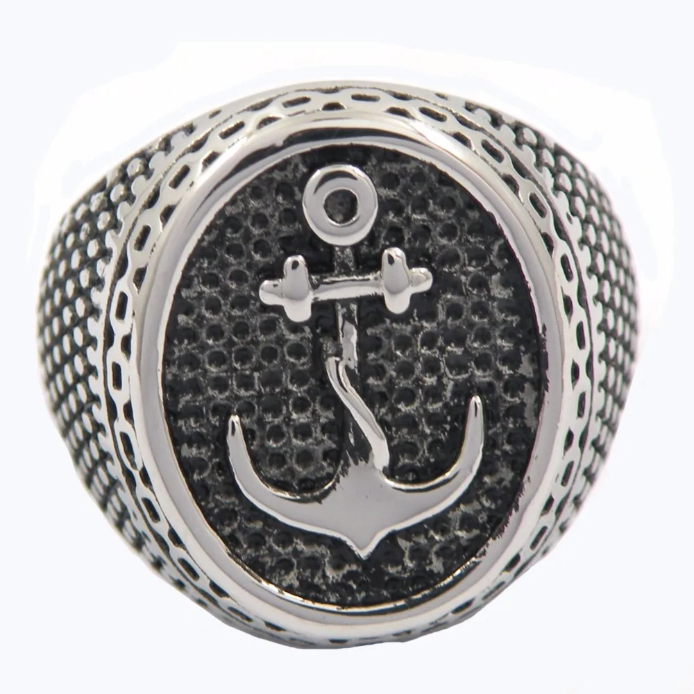 Fanssteel ювелирные изделия из нержавеющей стали морской якорь морской моряк матросское кольцо FSR12W47