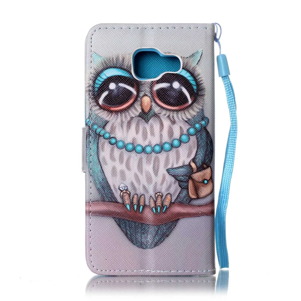 Мультфильм большой Средства ухода для век Сова кожа флип Стенд держатель кошелек