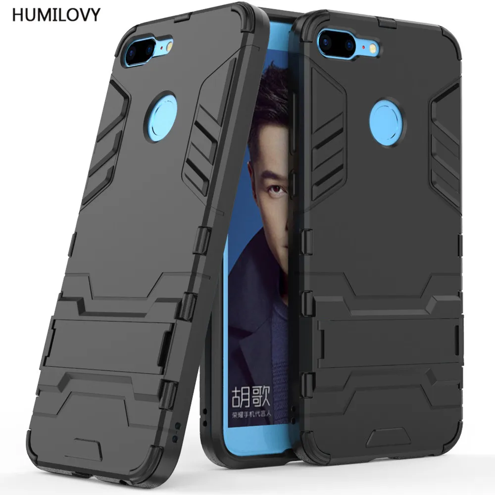 Для Huawei Honor 9 Lite чехол 5 65 &quotударопрочный ТПУ + ПК жесткий пластик с подставкой
