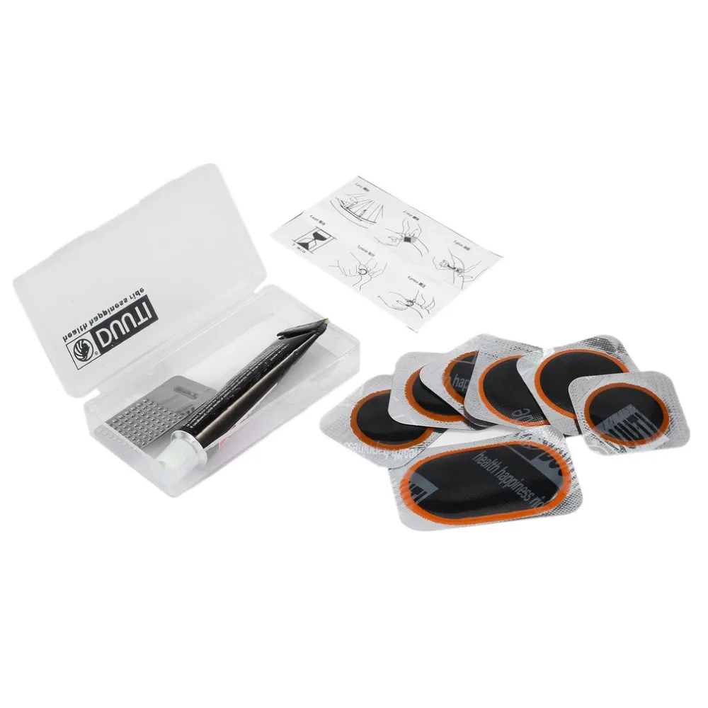 Новый Ремонтный комплект для велосипеда резины шин труб клей аксессуары ремонта