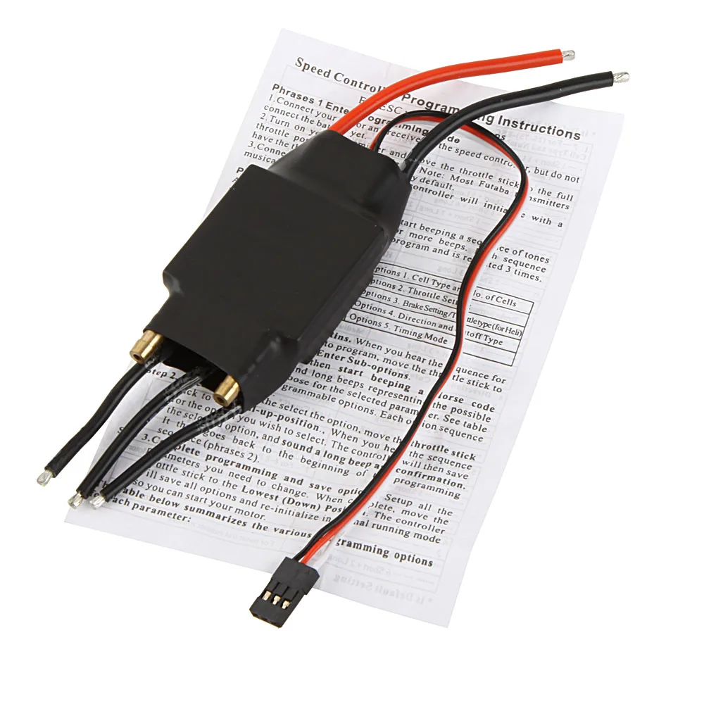 GoolRC 60A Бесщеточный Водяной охлаждающий Электрический контроллер скорости ESC с 5V 3A BEC для радиоуправляемой