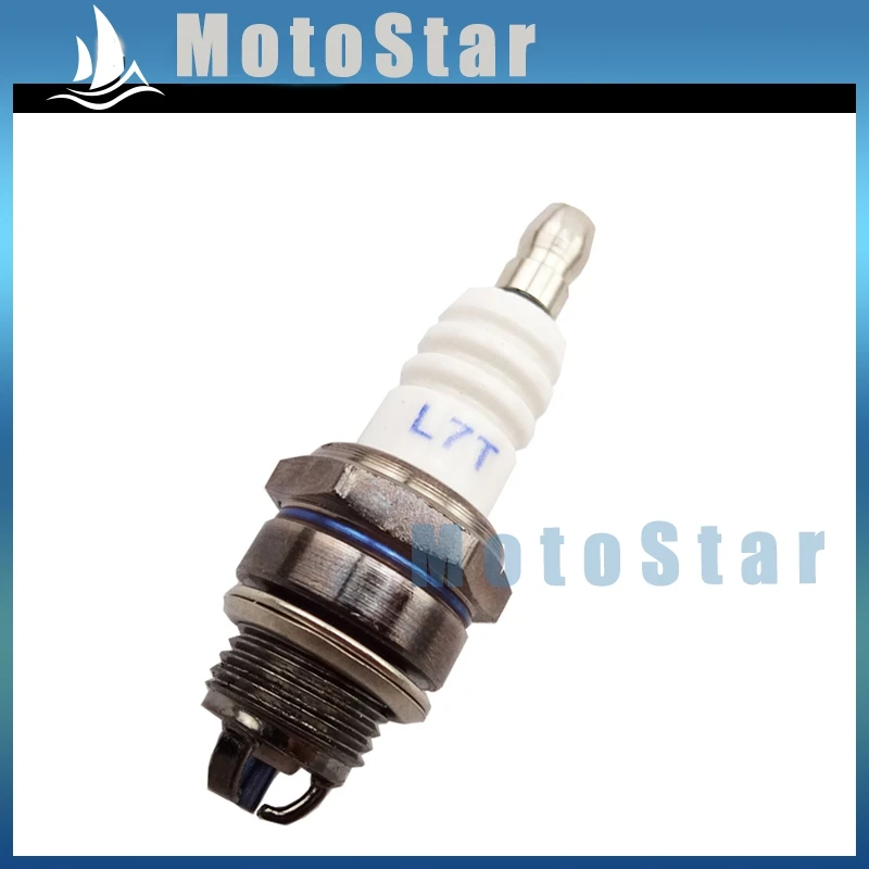 Мини Катушка зажигания мотоцикла + 3 Электрода L7T Свеча для 33cc 43cc 49cc 2 тактный