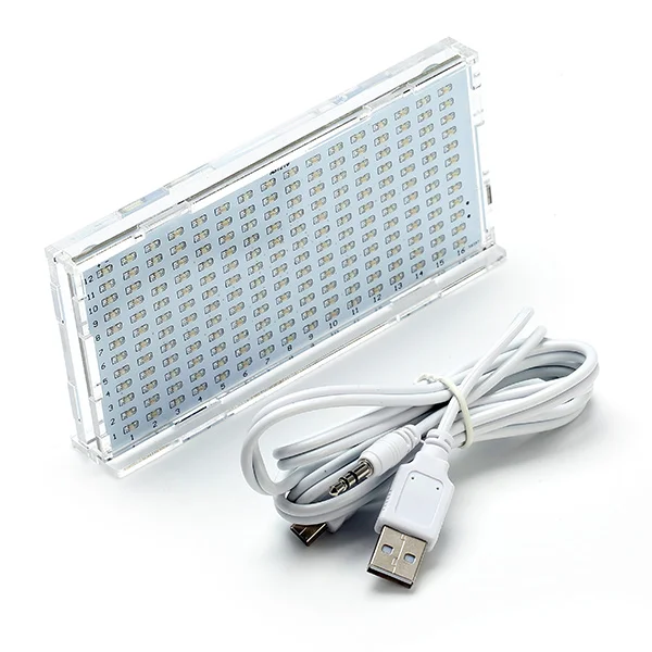 AS1216 кристалл замок музыка спектр Дисплей аудио мигает комплект готовой припаяны