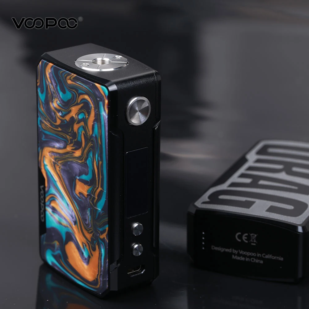 Оригинальный VOOPOO перетащите 2 поле Mod 177 W сопротивления Смола Vape электронная