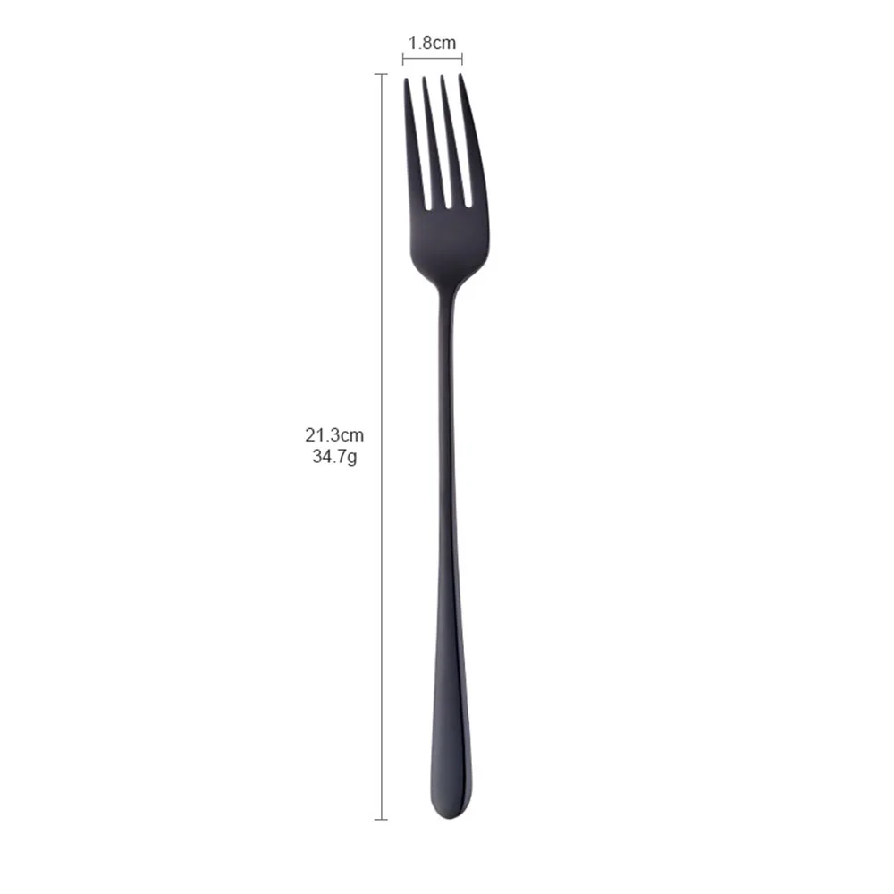 

random color Fruit Forks Dinner Meal Salad Cake Dessert Fork Tableware Stainless Steel Tools