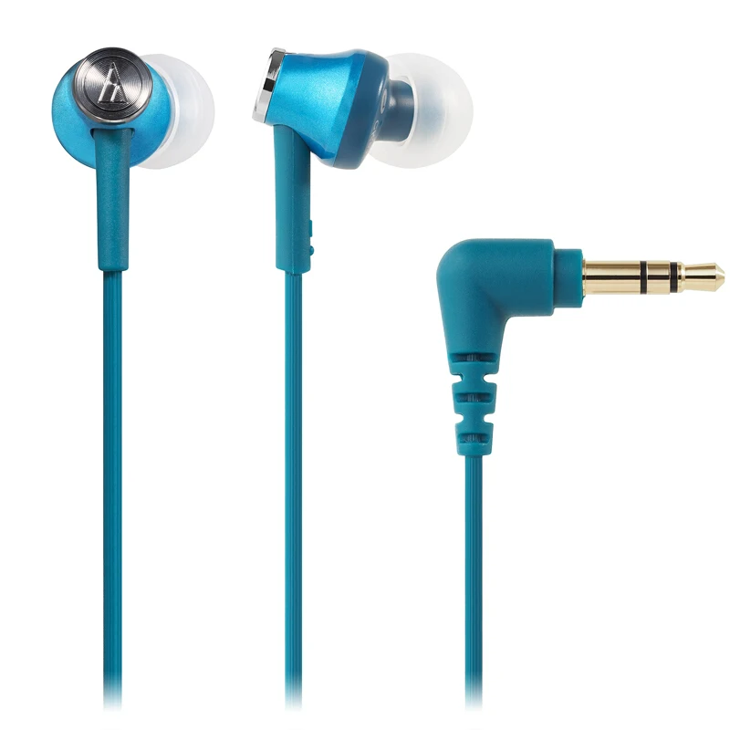 Turquoise blue Audio-Technica ATH-CK350M проводные наушники Hifi наушники совместимы с Ios Android для Xiaomi huawei и т. Д - Цвет: Turquoise blue