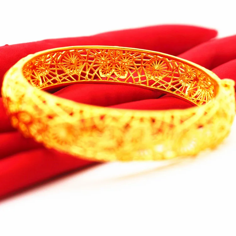 

Trendy Ethiopian Bangle Women Gold Filled Dubai Bride Wedding African/Arab/Middle East Bracelet/Bangle Jewelry