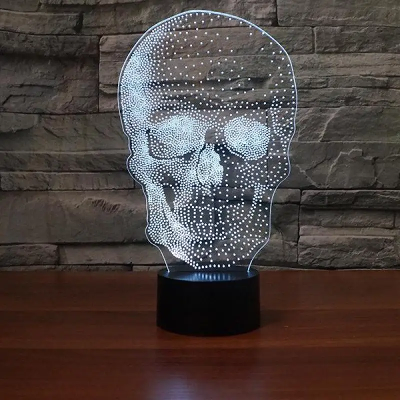 

Halloween Gift 3d Lamp Skeleton Modeling 3d Led Night Light Lovely cartoon children's toys Christmas Gift Children's Toys
