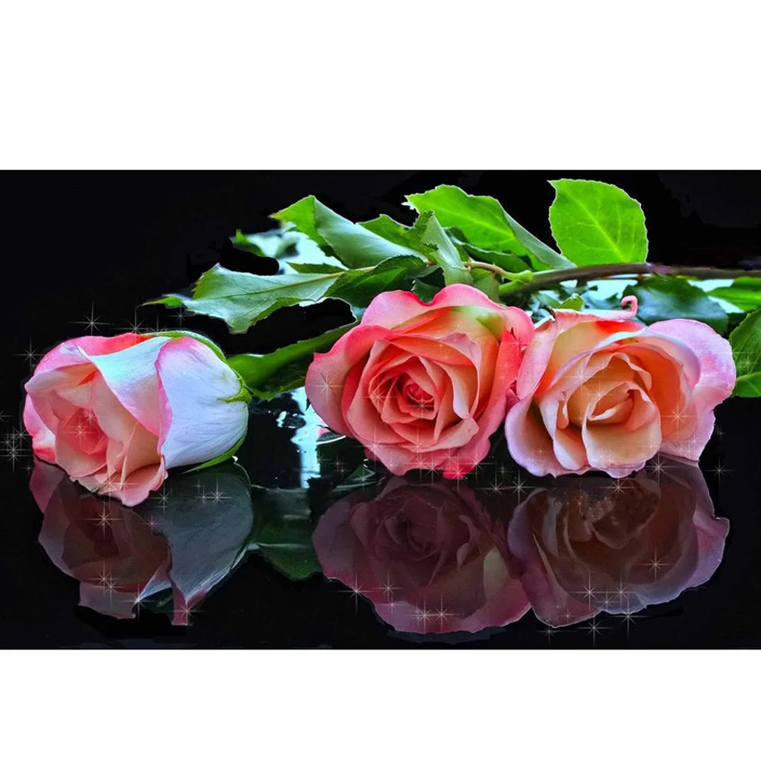 Набор для алмазной вышивки Роза 100%|paintings sun|painting jewelrypainting landscape |