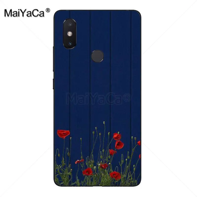 MaiYaCa красный Маки васильки новейший модный роскошный чехол для телефона xiaomi mi 8se 6