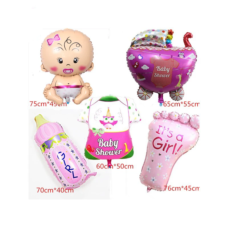 6 шт./компл. воздушные шары для детского душа 1 день рождения украшения фольги