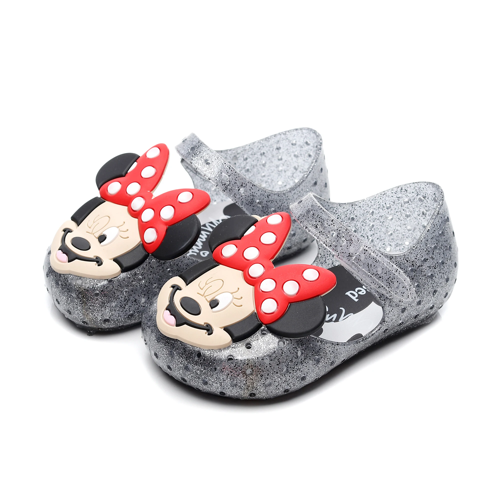 Детская обувь Melissa Mickey Minnie пляжные сандалии с мягкой подошвой прозрачная высокое