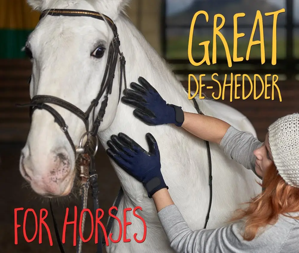 1 пара перчаток для груминга домашних животных щетка чистки шерсти собак кошек