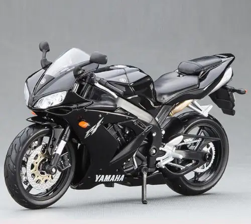 MAISTO 1/12 масштаб Черный YAMAHA YZF R1 мотогонок мото литье под давлением детские