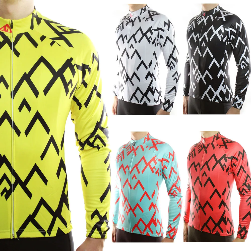 Ropa Ciclismo мужская теплая флисовая велосипедная одежда с длинным рукавом для