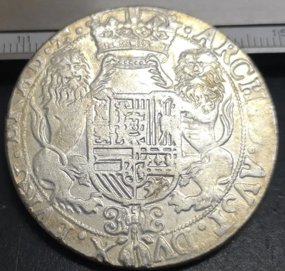 1626 испанская(Brabant)(netherland) 1 Ducaton-Felipe IV джинсовая монета с серебряным покрытием