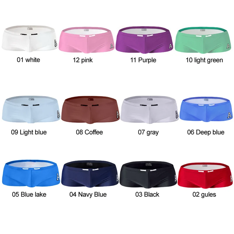 Men's Swimwear Swim Briefs Bikini Swimsuit Low Rise Swimming Trunks Pants Beach Shorts Summer Boardshorts New | Спорт и
