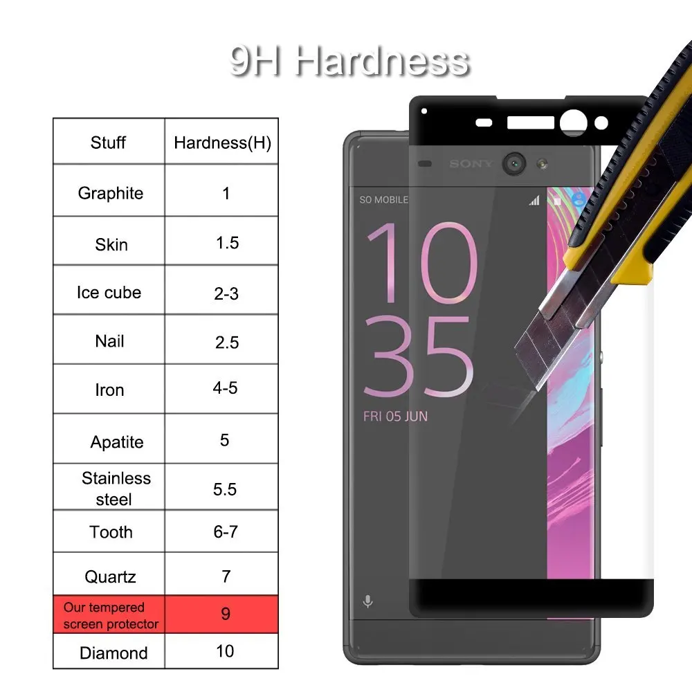 

For Sony Xperia XA Full Screen Cover Protector 3D Curved edge Tempered Glass For Sony Xperia XA Ultra Full Coverage Glass Film
